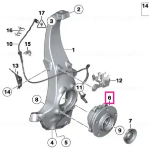 Wheel hub with bearing, front - BMW Cumpără online