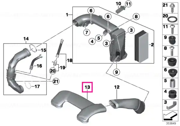 Intake duct - BMW Nu rata