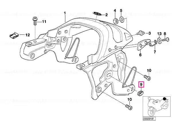 Plată sigură Grommet - BMW Motorrad
