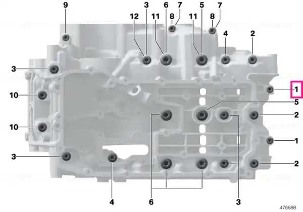 Plată sigură Șurub cap ciupercă M6X55 - BMW Motorrad