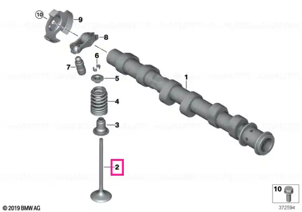 Supapă admisie 30,1/4,97MM - BMW Preț mic