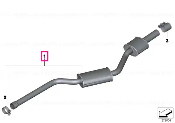 Disponibil imediat Front silencer - BMW