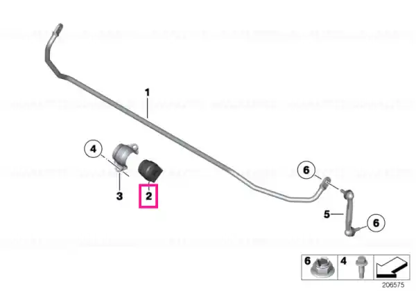 Lichidare de stoc Cuzinet stabilizator D=12MM - BMW