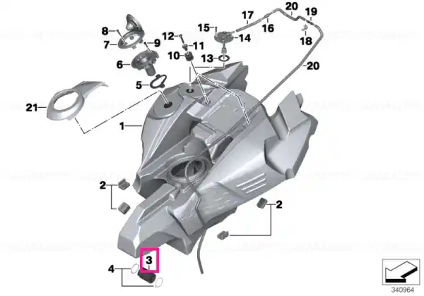Reducere de preț Rubber element - BMW Motorrad