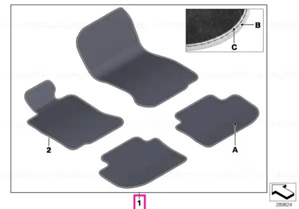 Set covorase velur fata/spate, BMW Individual - BMW Seria 7 F01 LCI Cumpărături sigure