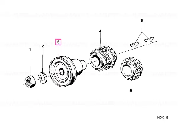 Retur gratuit Pulley 3X RIEMENRILLEN - BMW