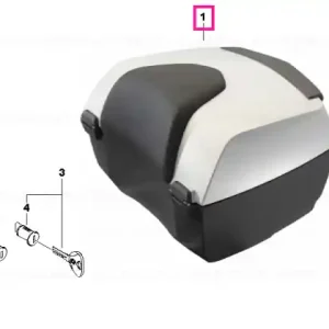 Touring topcase LIGHTWHITE UNI - BMW Motorrad Retur ușor