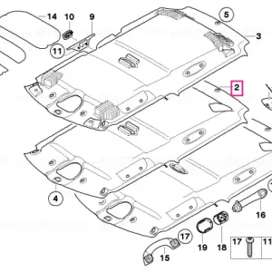 Premium Roofliner, 3-seater LIGHT BEIGE - BMW - Mini
