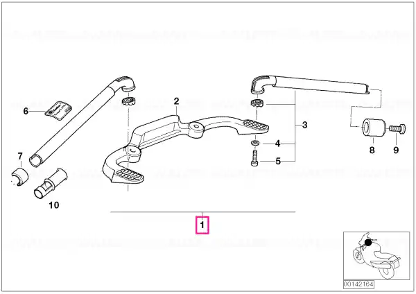 Plată securizată Adjustable handle bar, heated grip - BMW Motorrad