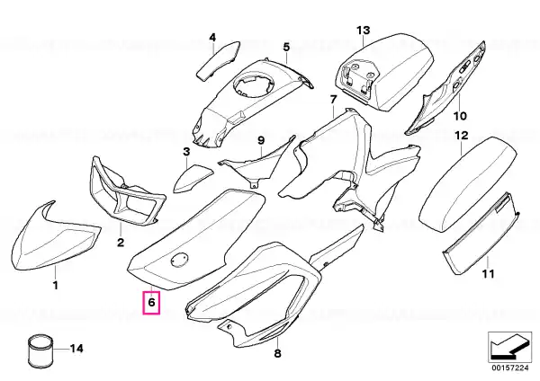 Cel mai bun preț Panou lateral față stânga - BMW Motorrad