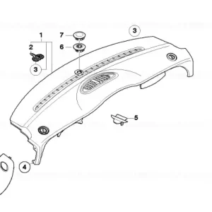 Ofertă de sezon Capac tablou bord dreapta PANTHER BLACK - BMW - Mini