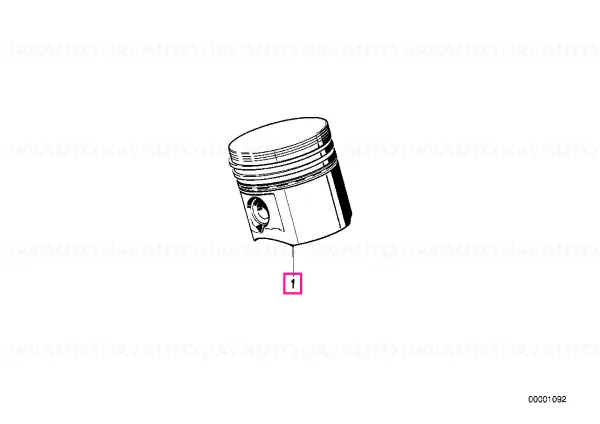 Plată securizată Piston 88,97MM("0") - BMW