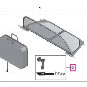 Kit reparație deflector vânt - BMW - Mini Livrare gratuită