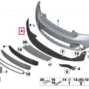 Chilipir Spoiler centre ALL 4 - BMW - Mini