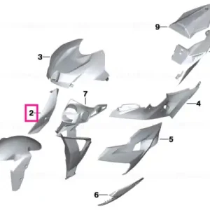 Capac ornament far stânga RACINGRED - BMW Motorrad Ofertă specială