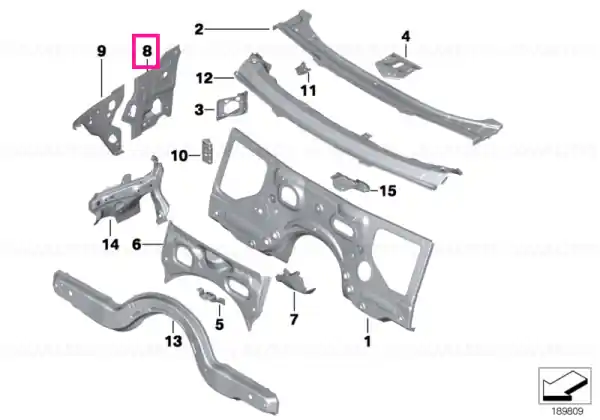 Left interior column A - BMW Vezi acum