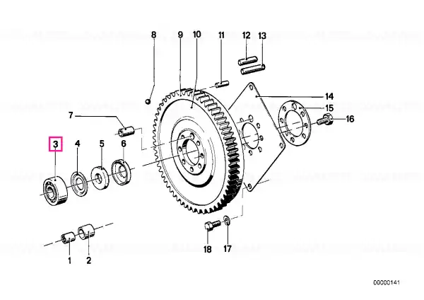 Reducere Grooved ball bearing - BMW