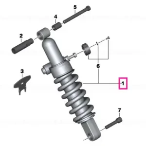 Arc strut ESA spate - BMW Motorrad Chilipir