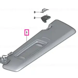 Ultima șansă Sun visor with mirror right ANTHRAZIT - BMW