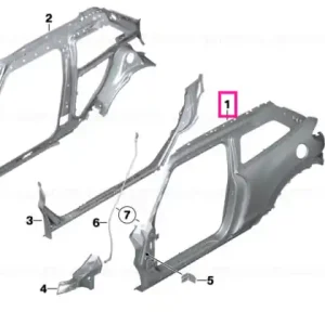Livrare rapidă Side frame, exterior, right - BMW - Mini