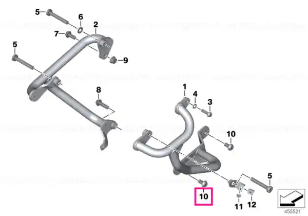 Șurub cap cilindric M10X20MM - BMW Motorrad Disponibil imediat