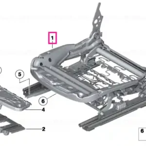 Ultima șansă seat mechanism left - BMW