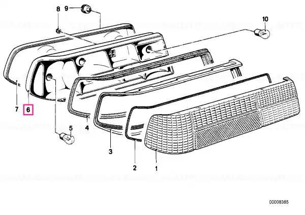 Chilipir Tail light, right - BMW