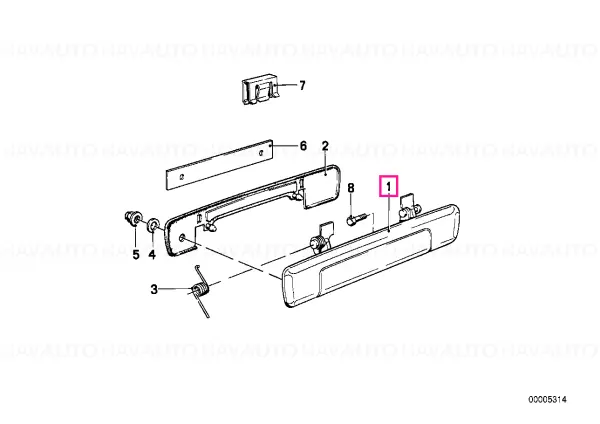 Cumpărături sigure Door handle outer left - BMW