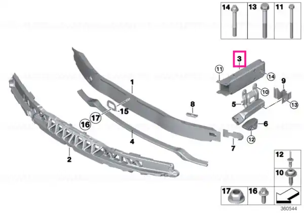 Super ofertă Deformation element, front right US - BMW