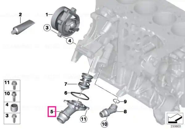 Plată securizată Acoperire carcasă termoustat - BMW - Mini