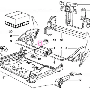 Arbore flex reglaj scaun vertical dreapta - RHW / L=503 - BMW Cel mai bun preț