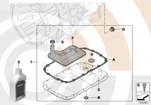 Reducere de preț Filtru ulei cutie de viteze automata BMW Seria 1 E81, E82, E87, E88; Seria 3 E90, E91, E92, E93; X1 E84; X3 E83