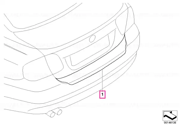Retur ușor Loading sill protective film F31 TRANSPARENT - BMW