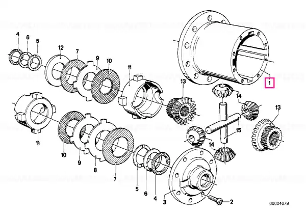 Limited slip diff.unit 75% 12MM - BMW Plată sigură