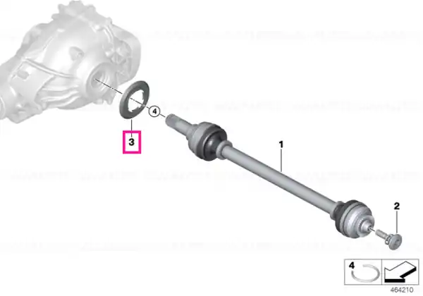 Expediere rapidă Dust plate, plastic D=66,1 - BMW