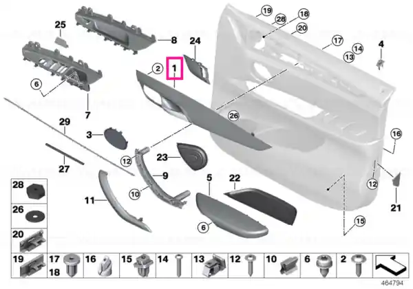 Reducere specială Decorative strip, left FINELINE - BMW