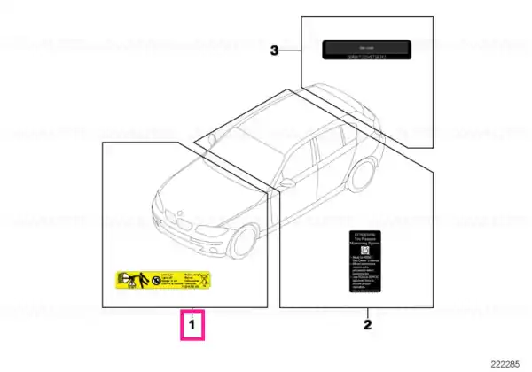 Cumpără online Label "battery" EN - BMW
