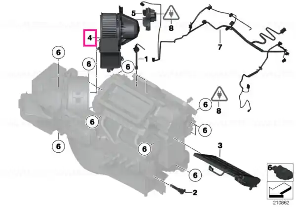 Cumpărături sigure Blower unit - BMW