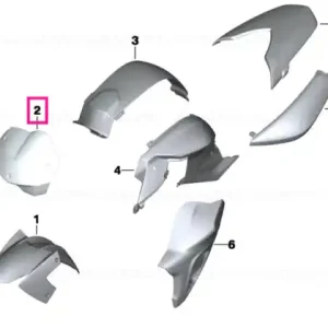 Sport windscreen SAPPHIRE-BLACK - BMW Motorrad Cumpără online