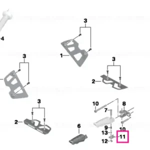 Stop plate, pillion footrest - BMW Motorrad Lichidare de stoc