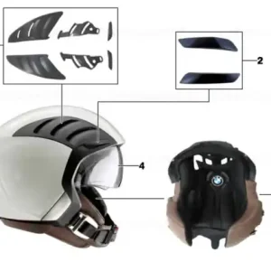 Retur ușor Pernă cap/obraz negru 58/59 - BMW Motorrad