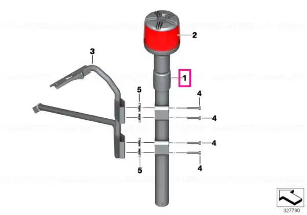 LED rotating flash ID lamp, red - BMW Motorrad Comandă acum