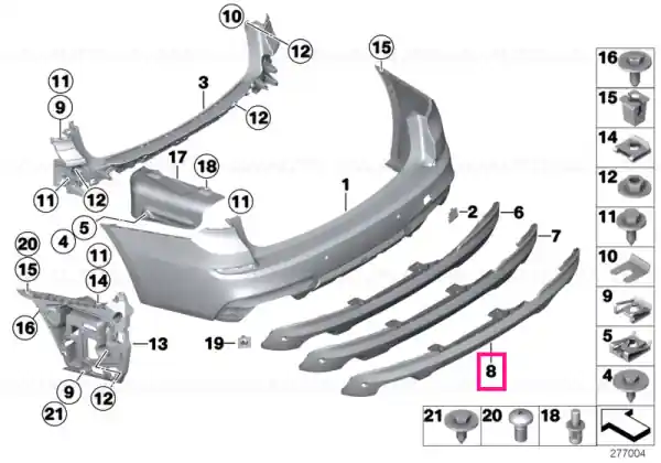 Capac bara spate M - BMW Disponibil imediat