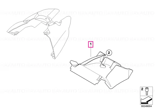 Ofertă exclusivă Mudguard rear - BMW Motorrad