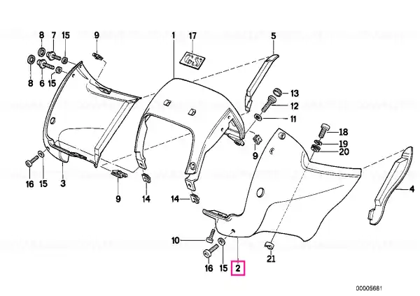 Reducere de preț Lateral part left prime coated - BMW Motorrad