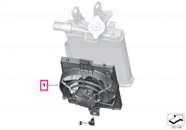 Carcasă ventilator cu ventilator - BMW Motorrad Promoție