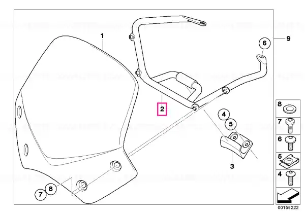 Cel mai vândut Suport parbriz - BMW Motorrad