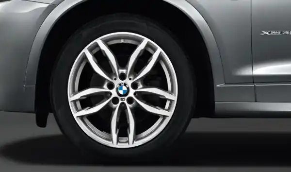 Janta aliaj usor - M Performance Double Spoke 622M - Bicolor Gri (FerricGrey/Bright Turned) - 9,5Jx19 ET:48 - BMW X3 F25, X4 F26 Ofertă limitată