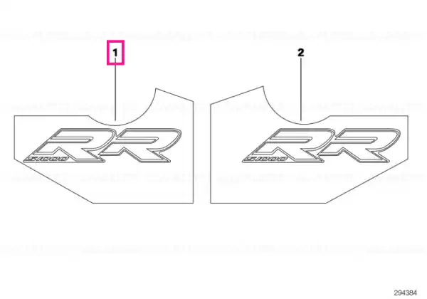 Lettering S1000RR, left - BMW Motorrad Vezi acum