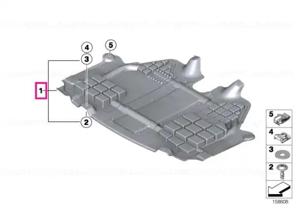 Underhood shield - BMW - Mini Retur ușor